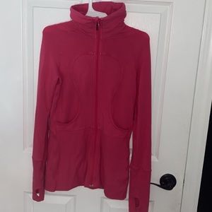 Pink lululemon scuba jacket